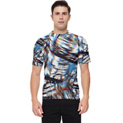 Rainbow Vortex Men s Short Sleeve Rash Guard by MRNStudios