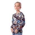 Rainbow Vortex Kids  Long Sleeve Tee with Frill  View2