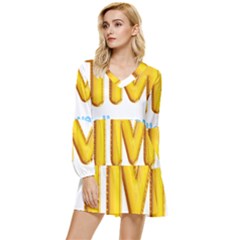 0001-3207033350 20210621 173022 ???? Tiered Long Sleeve Mini Dress by Kareem