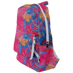 Abstract Flames Travelers  Backpack by kaleidomarblingart