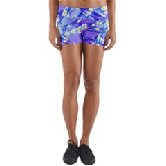 Pop Art Neuro Light Yoga Shorts by essentialimage365