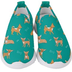 Cute Chihuahua Dogs Kids  Slip On Sneakers by SychEva