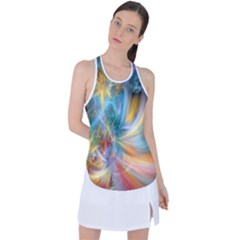 Colorful Thoughts Racer Back Mesh Tank Top by WolfepawFractals