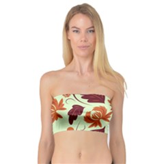 Folk Flowers Pattern Bandeau Top by Eskimos