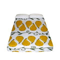 Juicy Yellow Pear Fitted Sheet (full/ Double Size) by SychEva