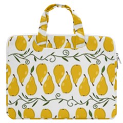 Juicy Yellow Pear Macbook Pro Double Pocket Laptop Bag by SychEva