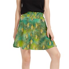 Love To The Flowers And Colors In A Beautiful Habitat Waistband Skirt by pepitasart