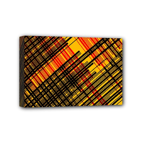 Root Humanity Orange Yellow And Black Mini Canvas 6  X 4  (stretched) by WetdryvacsLair