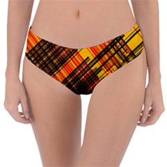 Root Humanity Orange Yellow And Black Reversible Classic Bikini Bottoms by WetdryvacsLair