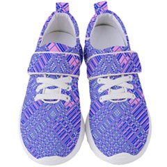 Root Humanity Barcode Purple Pink And Galuboi Women s Velcro Strap Shoes by WetdryvacsLair