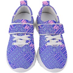 Root Humanity Barcode Purple Pink And Galuboi Kids  Velcro Strap Shoes by WetdryvacsLair