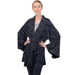 Spiro Long Sleeve Velvet Kimono  by Sparkle