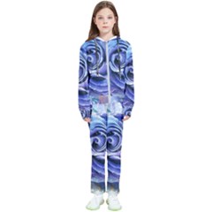 Watercolor-rose-flower-romantic Kids  Tracksuit by Sapixe