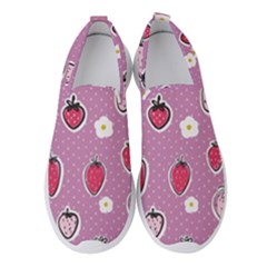 Juicy Strawberries Women s Slip On Sneakers by SychEva