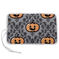 Pumpkin Pattern Pen Storage Case (l) by NerdySparkleGoth