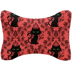 Cat Pattern Seat Head Rest Cushion by NerdySparkleGoth