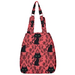 Cat Pattern Center Zip Backpack by NerdySparkleGoth