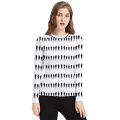 Athletic Running Graphic Silhouette Pattern Women s Long Sleeve Rash Guard by dflcprintsclothing