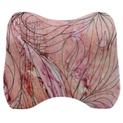 Flowing Petals Velour Head Support Cushion by kaleidomarblingart