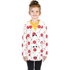 Slices Of Red And Juicy Watermelon Kids  Double Breasted Button Coat by SychEva