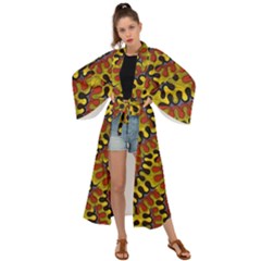 Modern Zippers Maxi Kimono by Sparkle