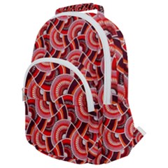 Digital Waves Rounded Multi Pocket Backpack by Sparkle