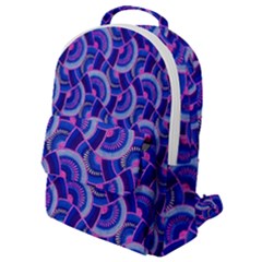 Digital Waves Flap Pocket Backpack (small) by Sparkle