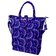 Digital Waves Buckle Top Tote Bag by Sparkle