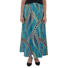 Digital Springs Flared Maxi Skirt by Sparkle