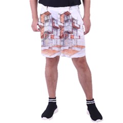 Rag-flats-onion-flats-llc-architecture-drawing Graffiti-architecture Men s Pocket Shorts by Sudhe