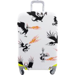 Dragon-phoenix-fire-bird-ancient Luggage Cover (large) by Sudhe