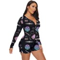 Pastel Goth Witch Long Sleeve Boyleg Swimsuit View3