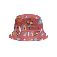 50s Red Inside Out Bucket Hat (kids) by NerdySparkleGoth