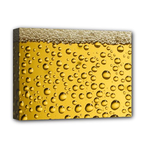 Beer Bubbles Deluxe Canvas 16  X 12  (stretched)  by Sudhe