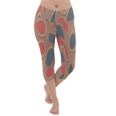 Background-abstract-non-seamless Lightweight Velour Capri Yoga Leggings by Sudhe