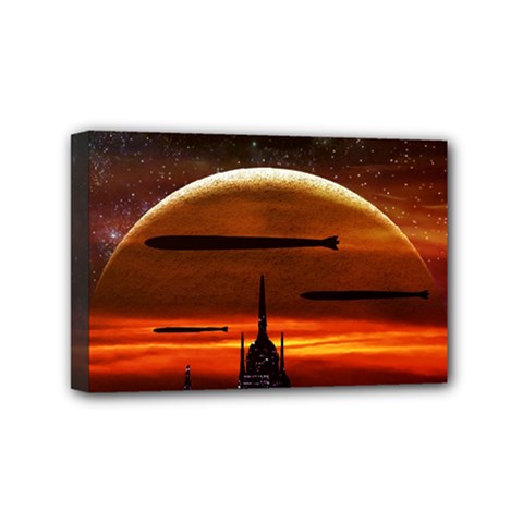 Science-fiction-digital-illustration Mini Canvas 6  X 4  (stretched) by Sudhe