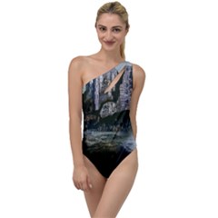 Sea-island-castle-landscape To One Side Swimsuit by Sudhe