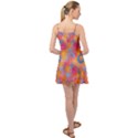 Multicolored Splashes And Watercolor Circles On A Dark Background Summer Time Chiffon Dress View2