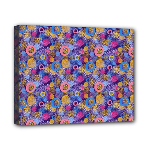 Multicolored Circles And Spots Canvas 10  X 8  (stretched) by SychEva