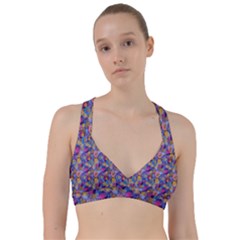 Multicolored Circles And Spots Sweetheart Sports Bra by SychEva