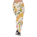 Yellow Juicy Pears And Apricots Velvet Leggings View2