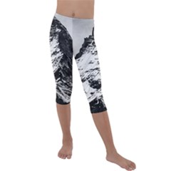 Matterhorn-switzerland-mountain Kids  Lightweight Velour Capri Leggings  by Amaryn4rt