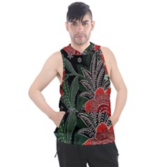 Floral Men s Sleeveless Hoodie by Sparkle