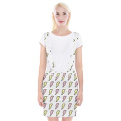 Pattern Cute Flash Design Braces Suspender Skirt by brightlightarts