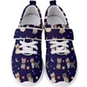 Terrier Cute Dog With Stars Sun And Moon Men s Velcro Strap Shoes View1