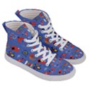 Blue 50s Men s Hi-Top Skate Sneakers View3