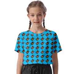 Monarch Butterfly Print Kids  Basic Tee by Kritter