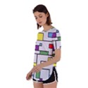 Colorful Rectangles Perpetual Short Sleeve T-Shirt View2