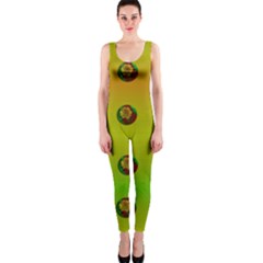 Sun Flowers For Iconic Pleasure In Pumpkin Time One Piece Catsuit by pepitasart