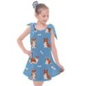 Cute Corgi Dogs Kids  Tie Up Tunic Dress View1